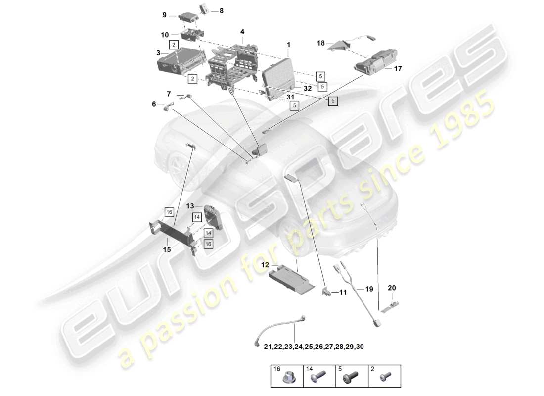 VIEW PARTS DIAGRAMS FROM THE PORSCHE BOXSTER PARTS CATALOGUE a part diagram from the porsche boxster parts catalogue