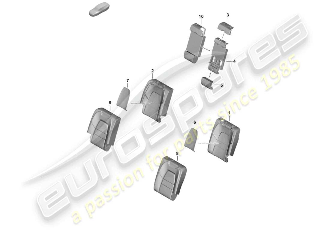 a part diagram from the porsche cayenne parts catalogue