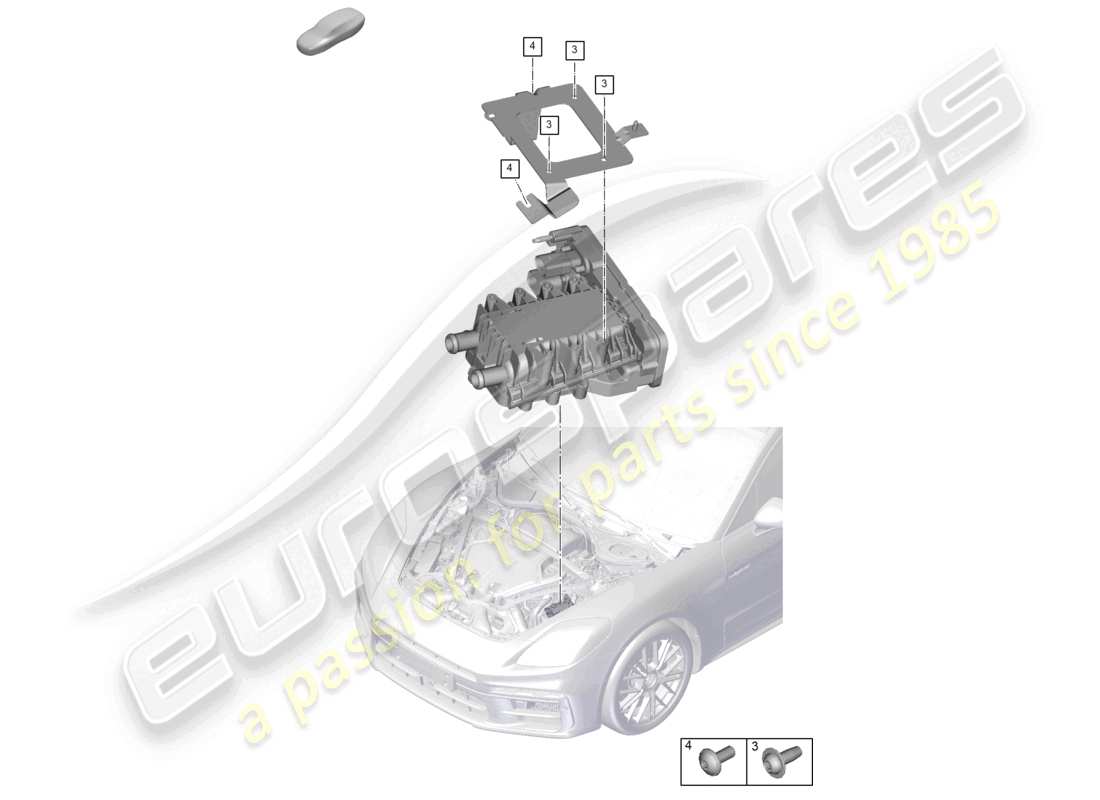 VIEW PARTS DIAGRAMS FROM THE PORSCHE PANAMERA PARTS CATALOGUE a part diagram from the porsche panamera parts catalogue