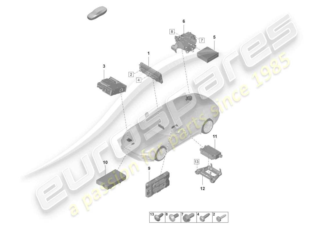 VIEW PARTS DIAGRAMS FROM THE PORSCHE PANAMERA PARTS CATALOGUE a part diagram from the porsche panamera parts catalogue