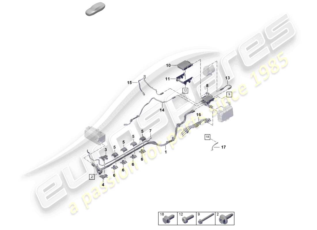 a part diagram from the porsche 2026 (992-2) parts catalogue