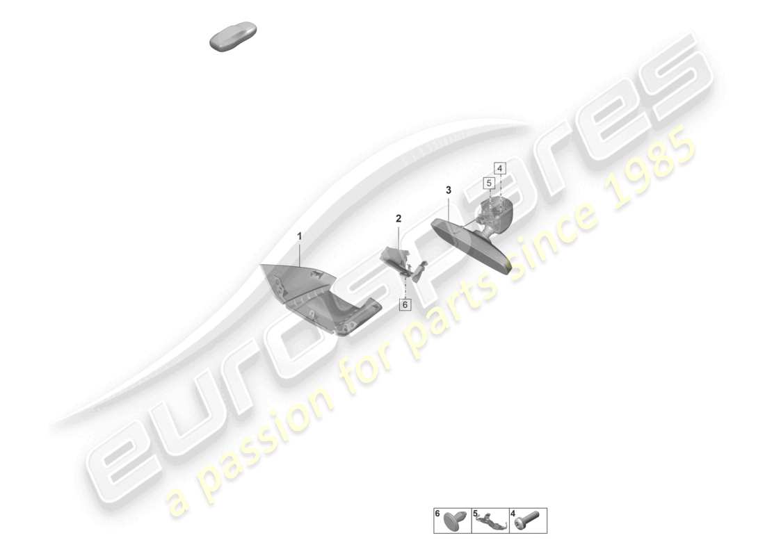 a part diagram from the porsche panamera parts catalogue