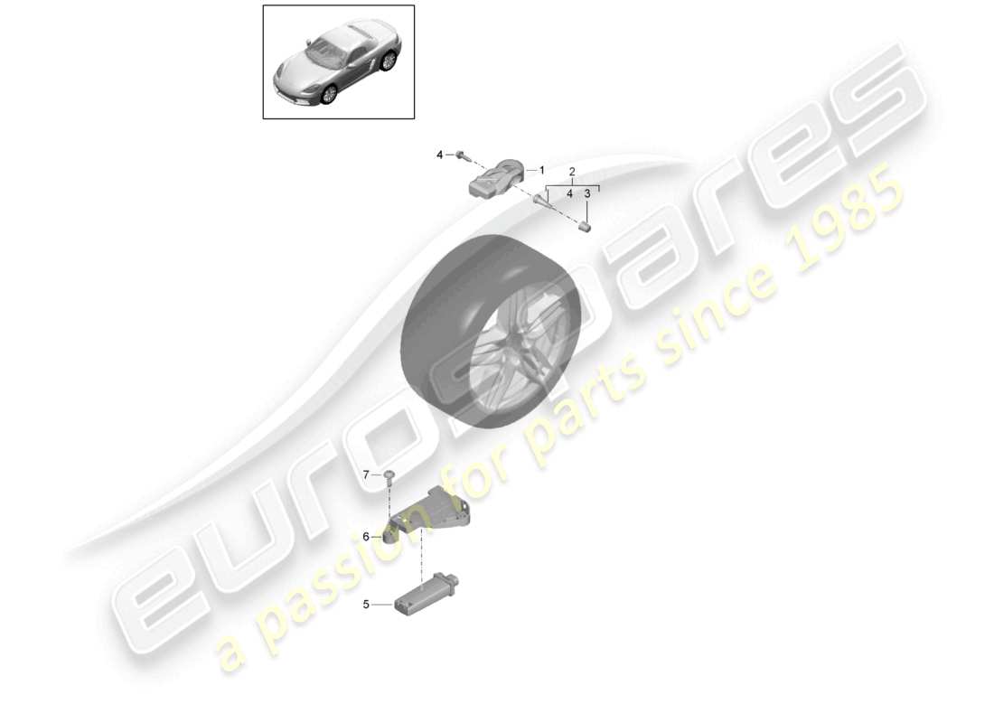 VIEW PARTS DIAGRAMS FROM THE PORSCHE BOXSTER PARTS CATALOGUE a part diagram from the porsche boxster parts catalogue