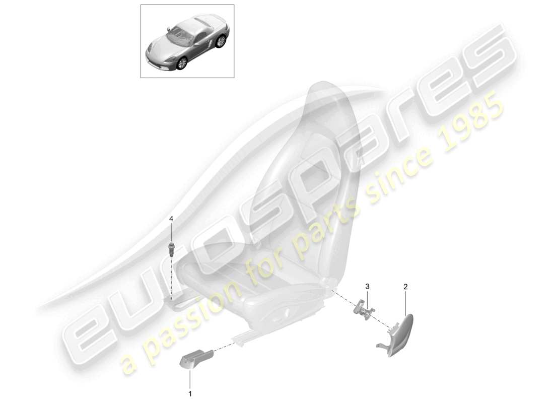 a part diagram from the porsche boxster parts catalogue