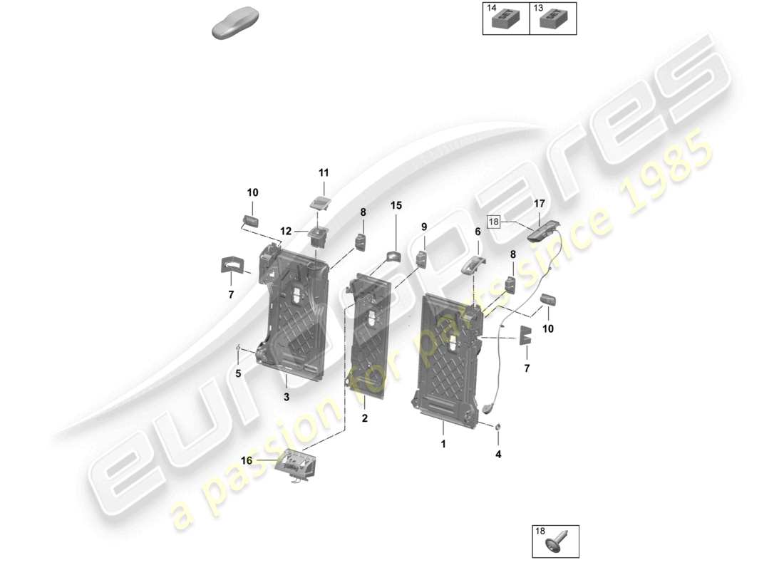 part diagram containing part number pac885678