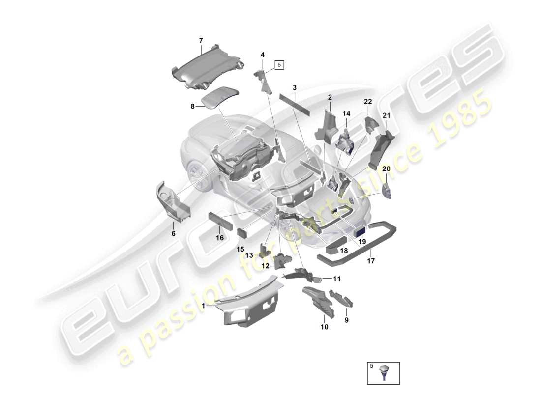 a part diagram from the porsche boxster parts catalogue