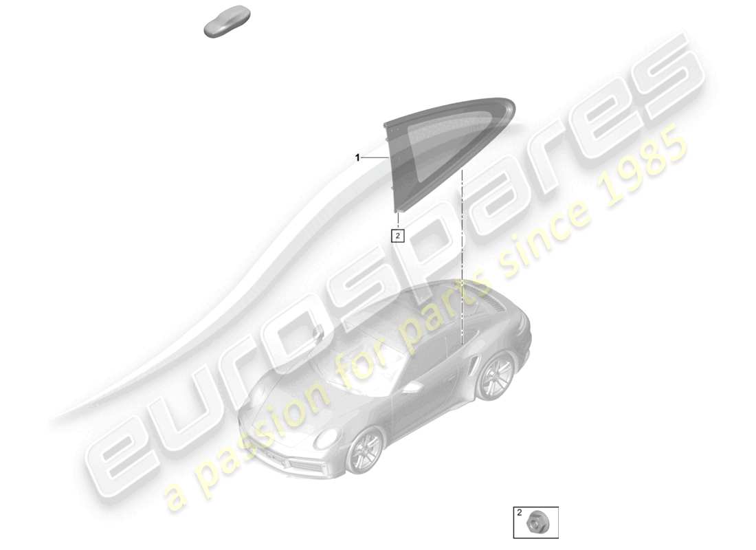a part diagram from the porsche 992 parts catalogue
