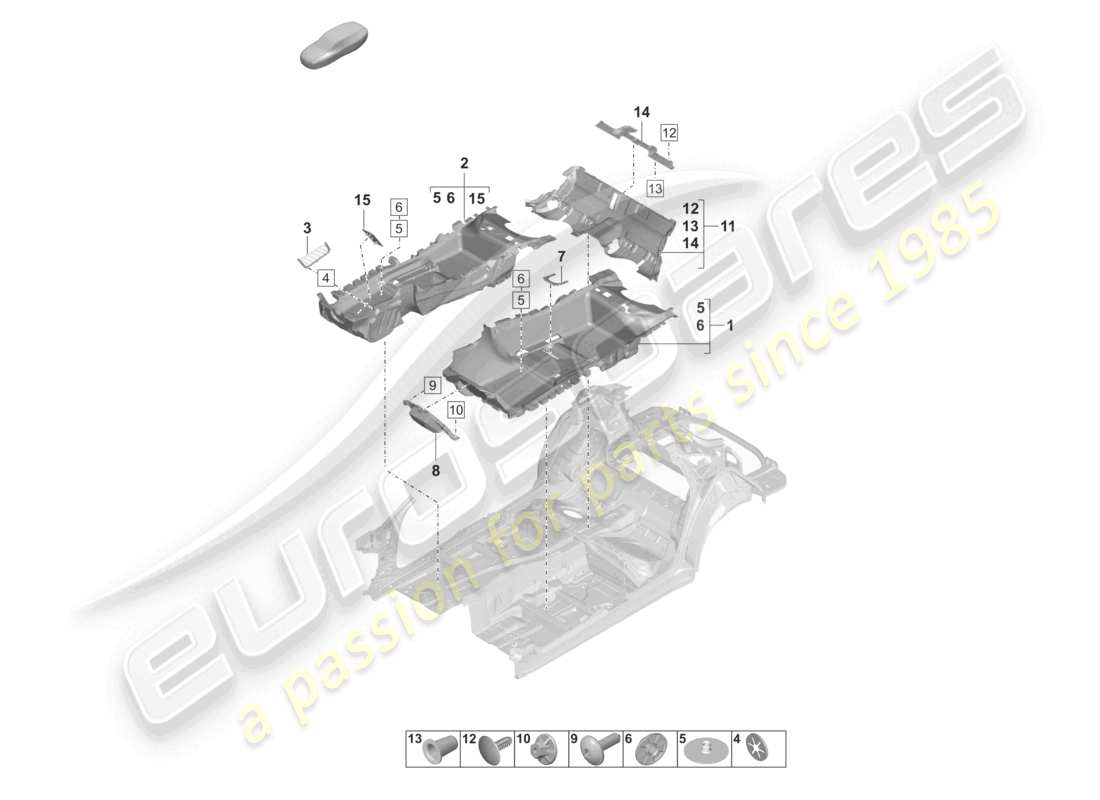 a part diagram from the porsche panamera parts catalogue