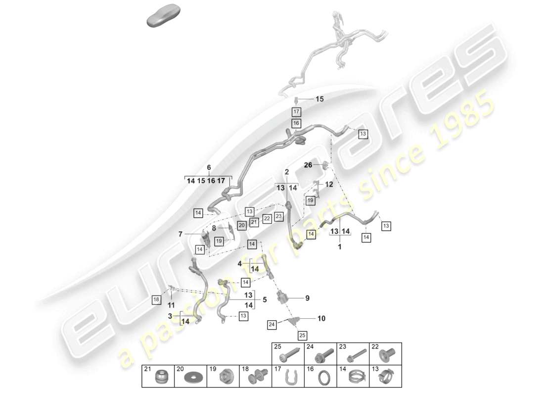 part diagram containing part number pae819452