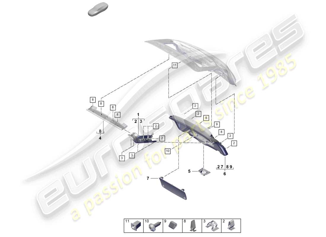 part diagram containing part number paf86727600