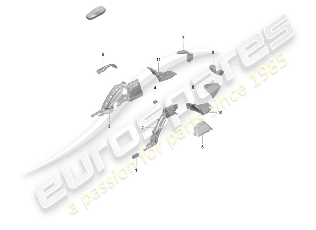 a part diagram from the porsche panamera parts catalogue