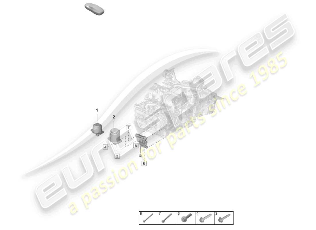 part diagram containing part number paf008702