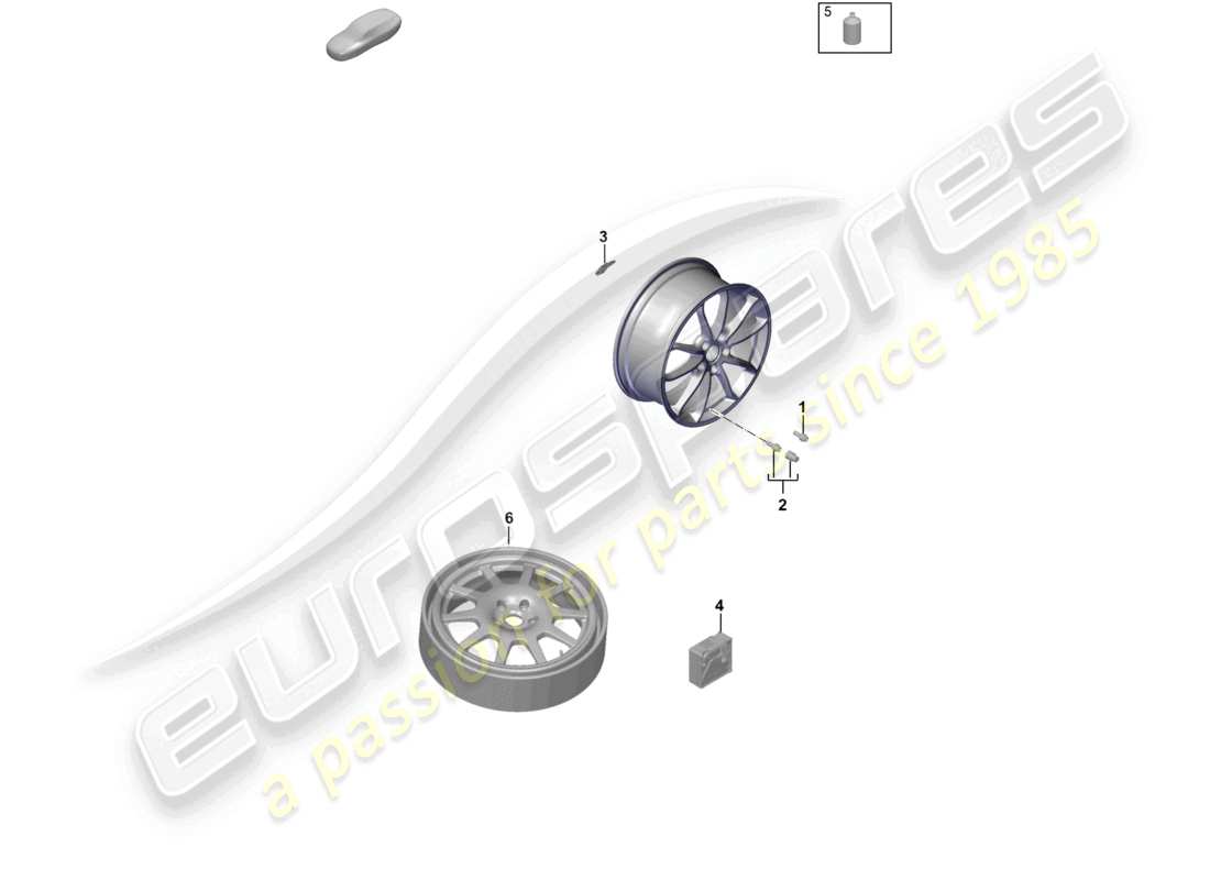 a part diagram from the porsche cayman parts catalogue