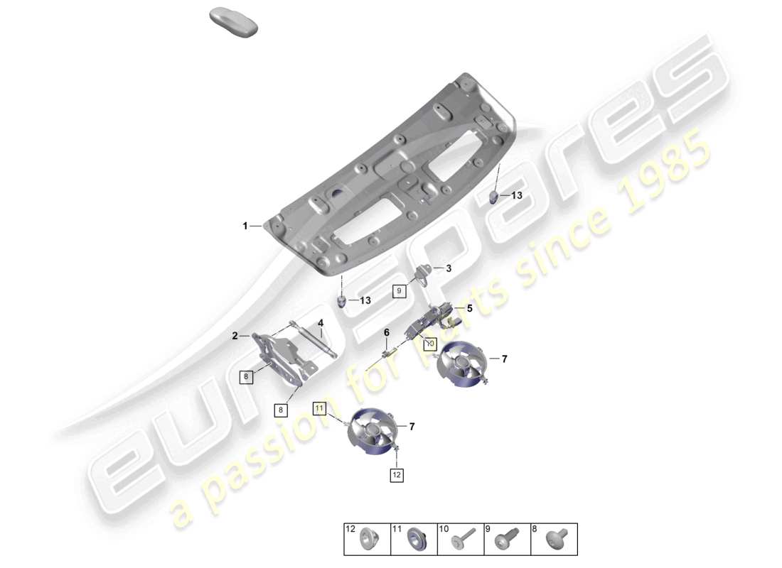 VIEW PARTS DIAGRAMS FROM THE PORSCHE 992 PARTS CATALOGUE a part diagram from the porsche 992 parts catalogue
