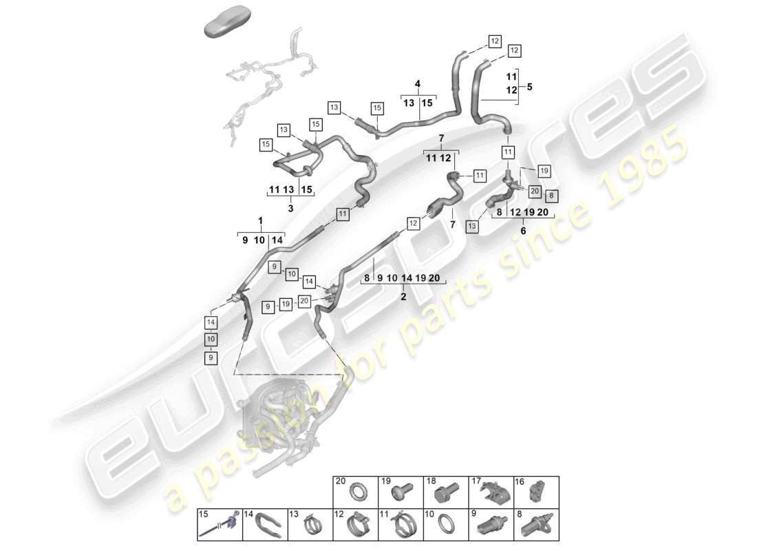 part diagram containing part number pab919501
