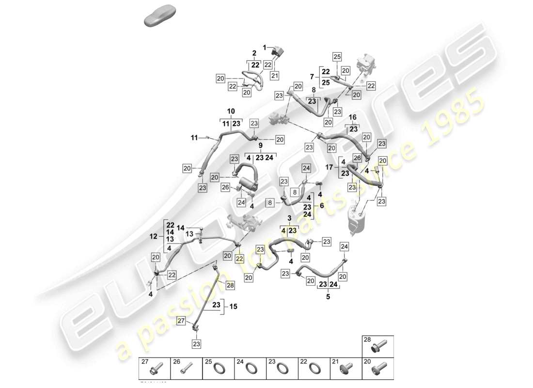part diagram containing part number paf905426
