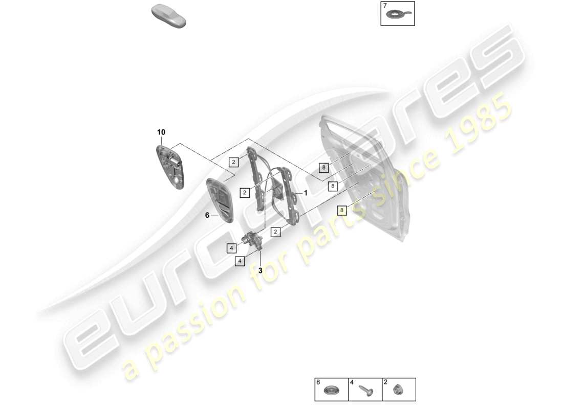 a part diagram from the porsche 2024 (cayenne e3 pa) parts catalogue