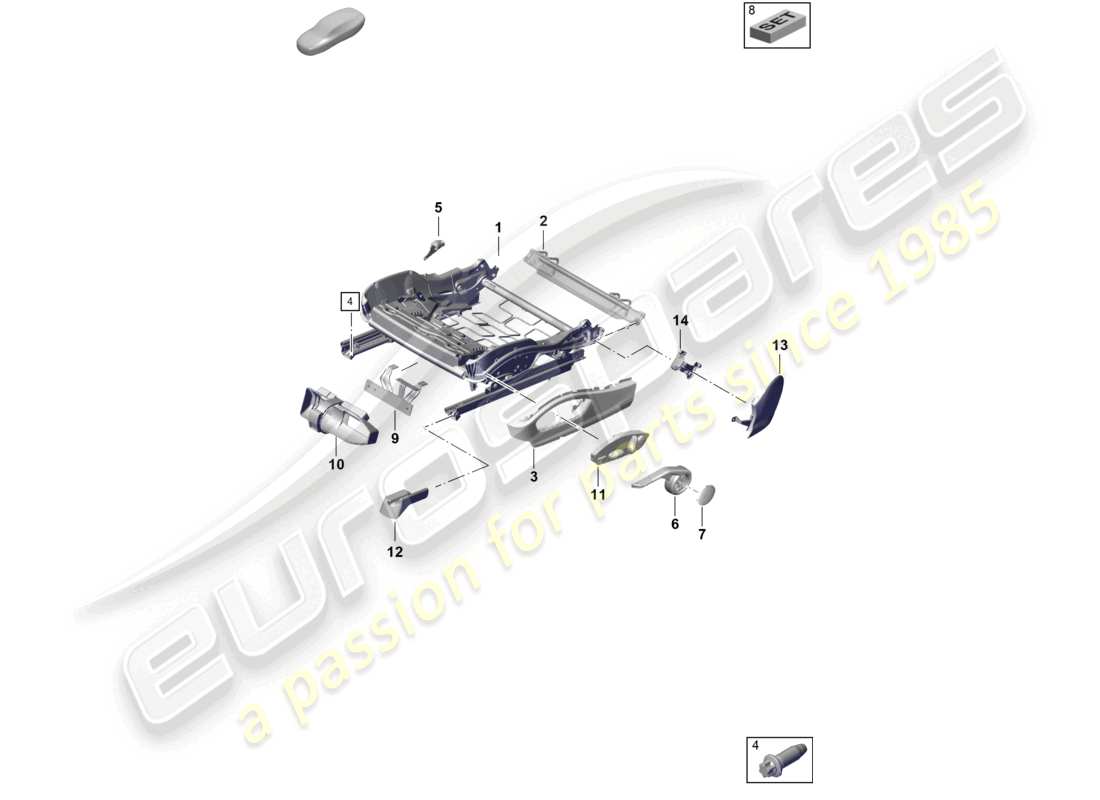 VIEW PARTS DIAGRAMS FROM THE PORSCHE BOXSTER PARTS CATALOGUE a part diagram from the porsche boxster parts catalogue