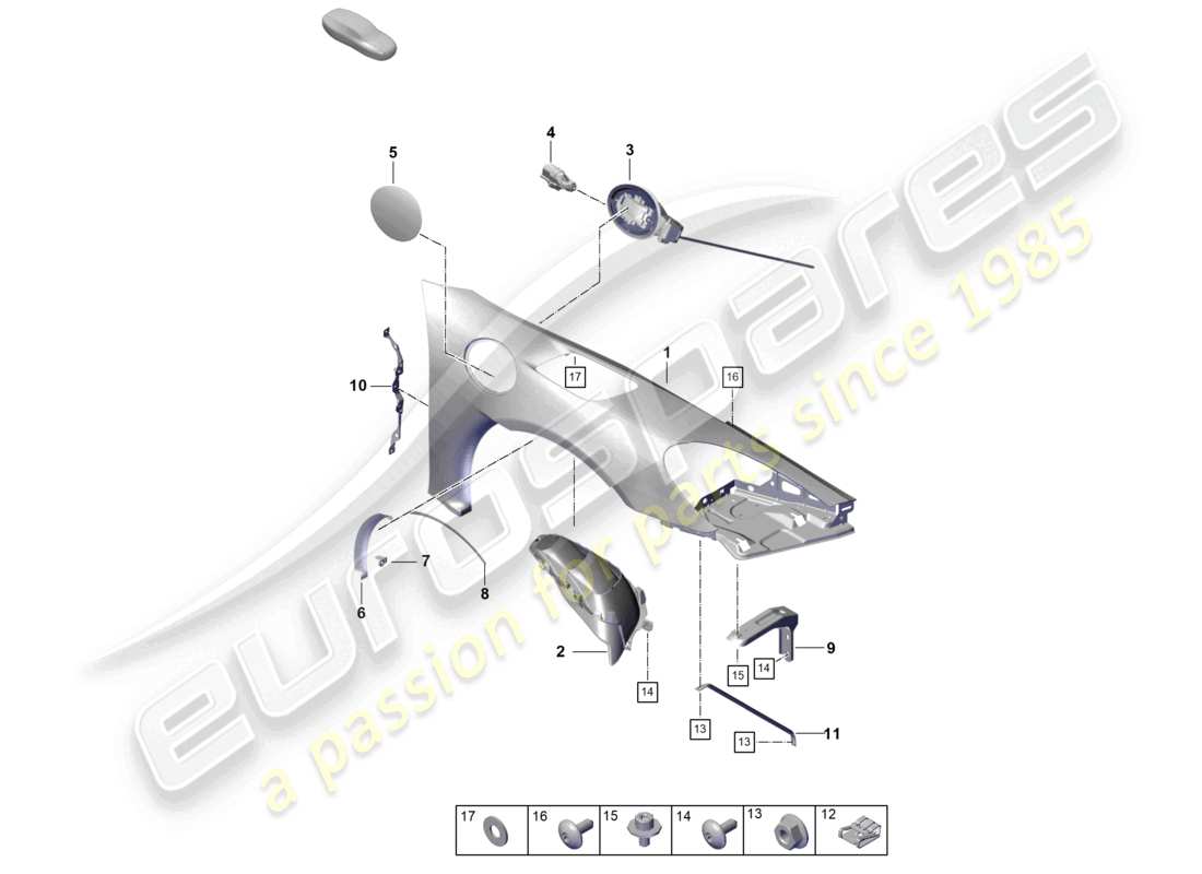 VIEW PARTS DIAGRAMS FROM THE PORSCHE CAYMAN PARTS CATALOGUE a part diagram from the porsche cayman parts catalogue