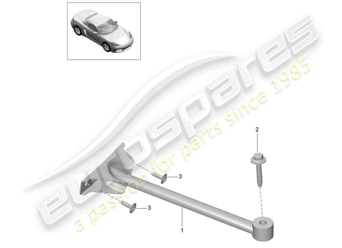 a part diagram from the porsche boxster parts catalogue