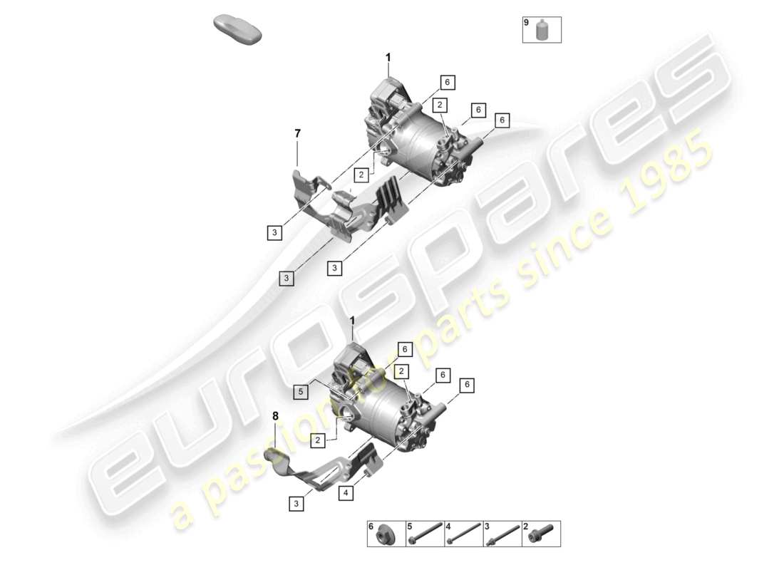 a part diagram from the porsche panamera parts catalogue
