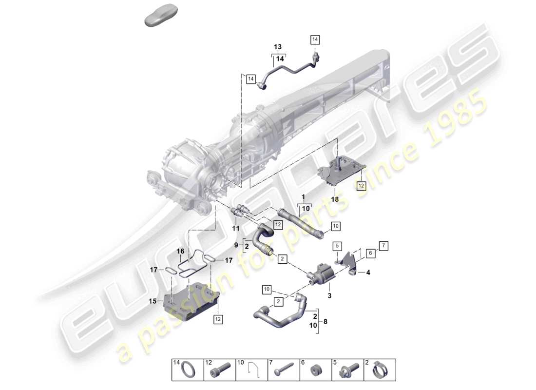 part diagram containing part number paf106536