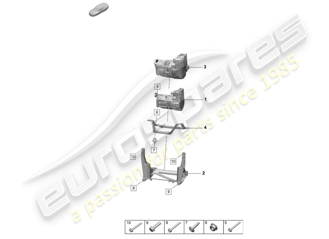 VIEW PARTS DIAGRAMS FROM THE PORSCHE MACAN PARTS CATALOGUE a part diagram from the porsche macan parts catalogue