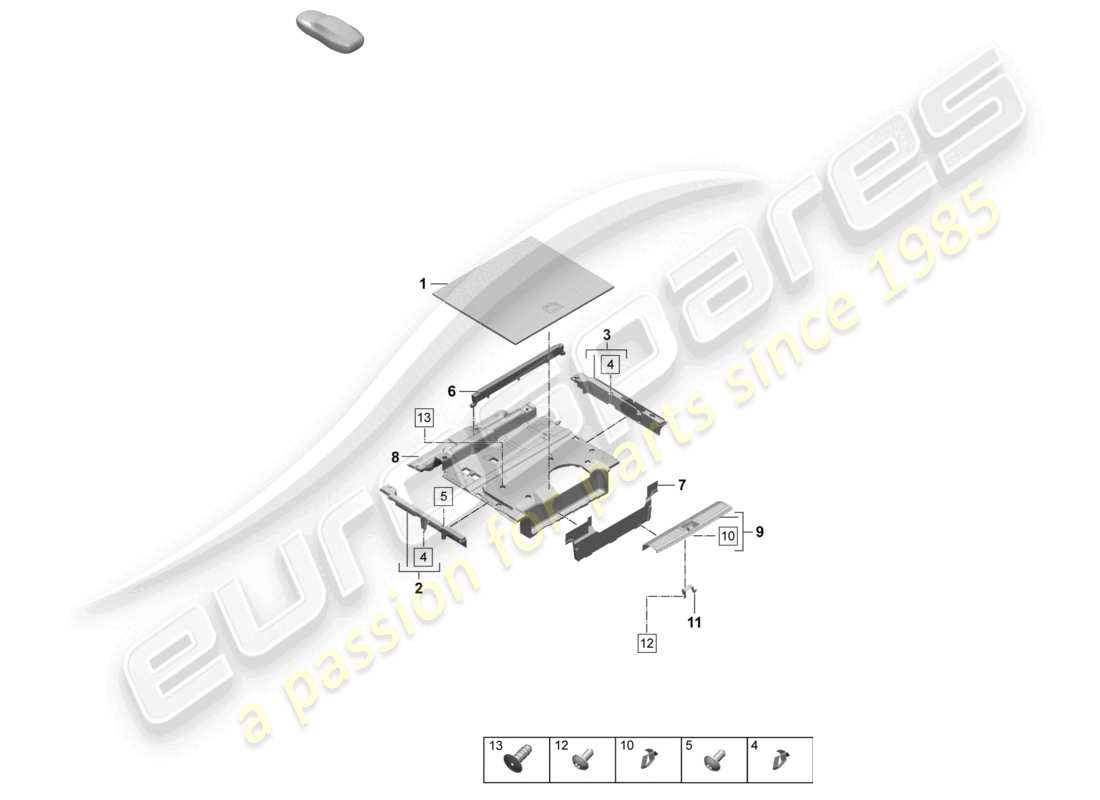 VIEW PARTS DIAGRAMS FROM THE PORSCHE MACAN PARTS CATALOGUE a part diagram from the porsche macan parts catalogue