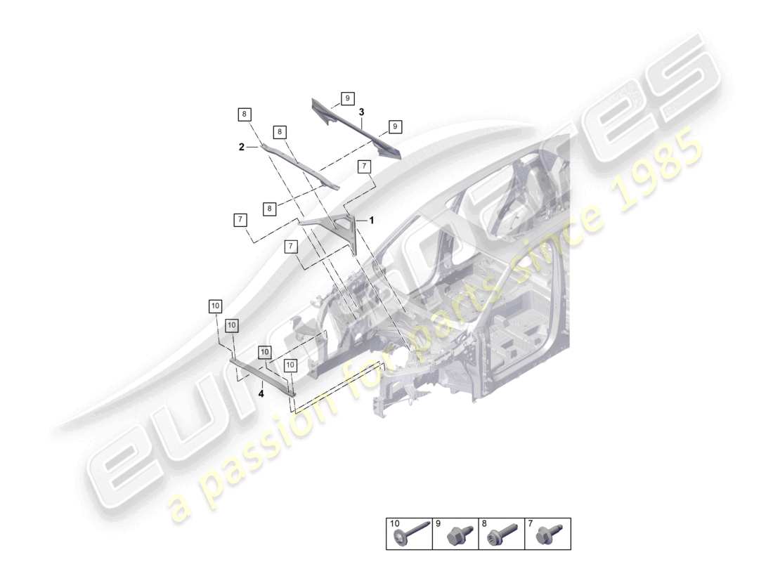 part diagram containing part number pab802507a