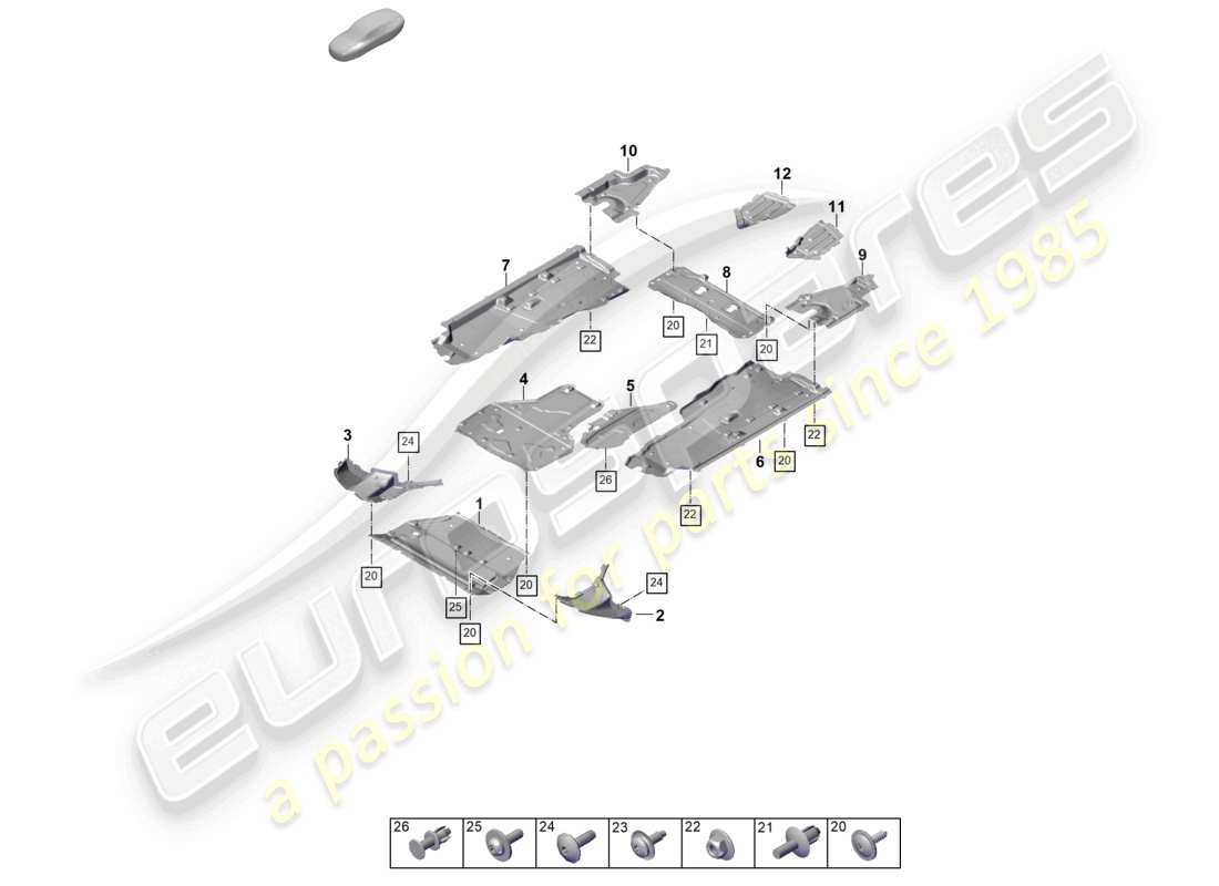 part diagram containing part number pab825235j