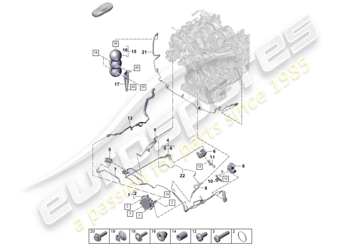 part diagram containing part number pab13117900
