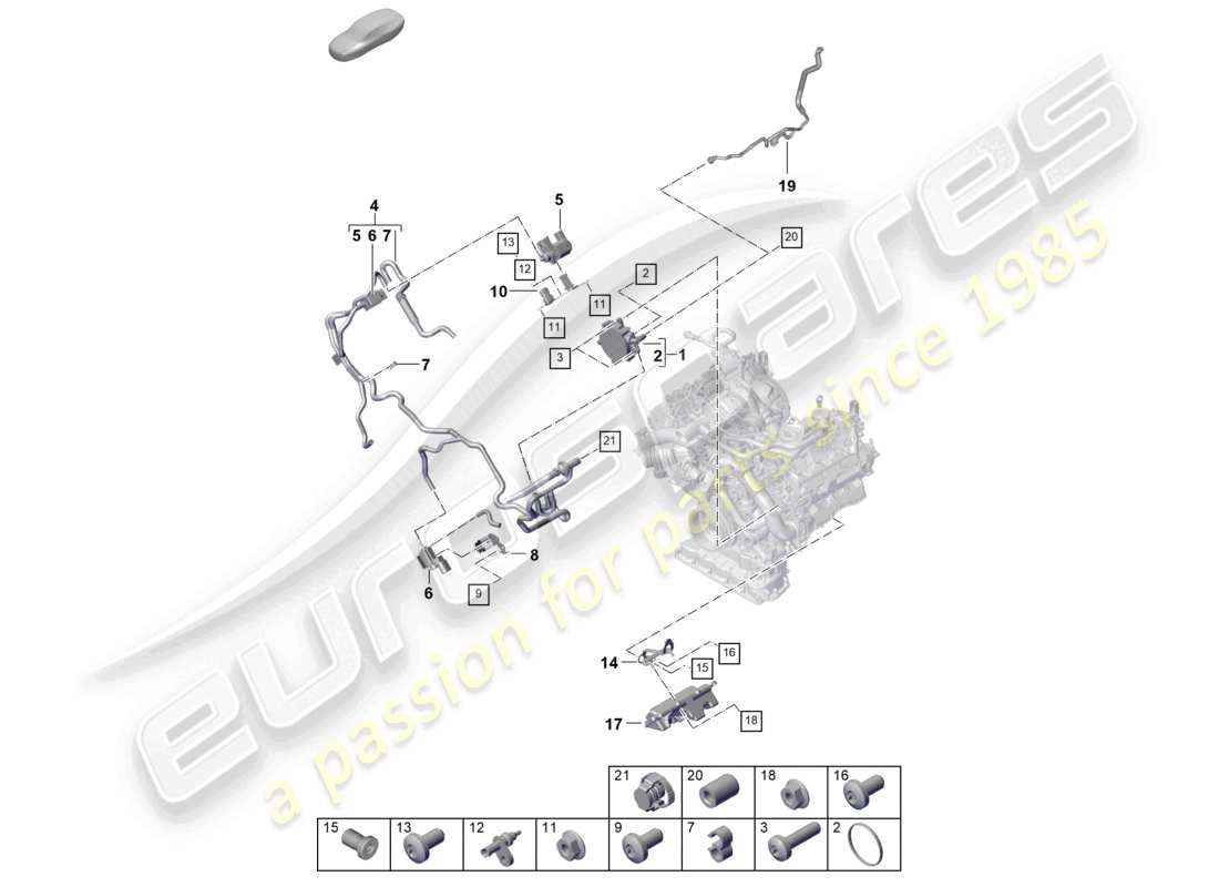 part diagram containing part number pab131055d