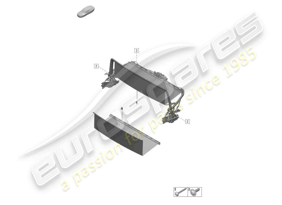 VIEW PARTS DIAGRAMS FROM THE PORSCHE 992 PARTS CATALOGUE a part diagram from the porsche 992 parts catalogue