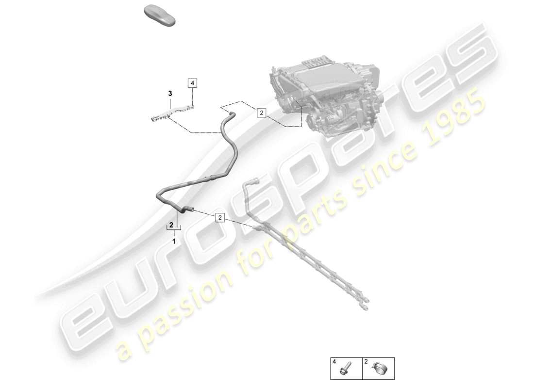 part diagram containing part number pad122175a