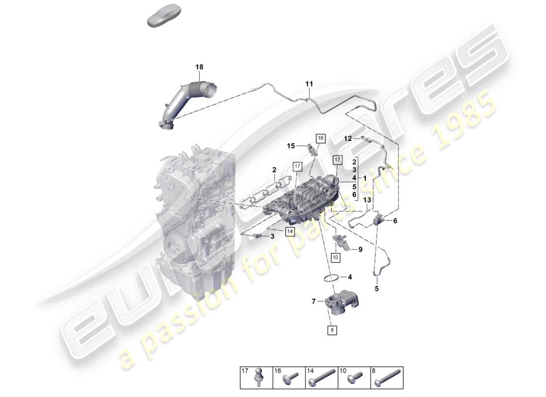 part diagram containing part number pab133241