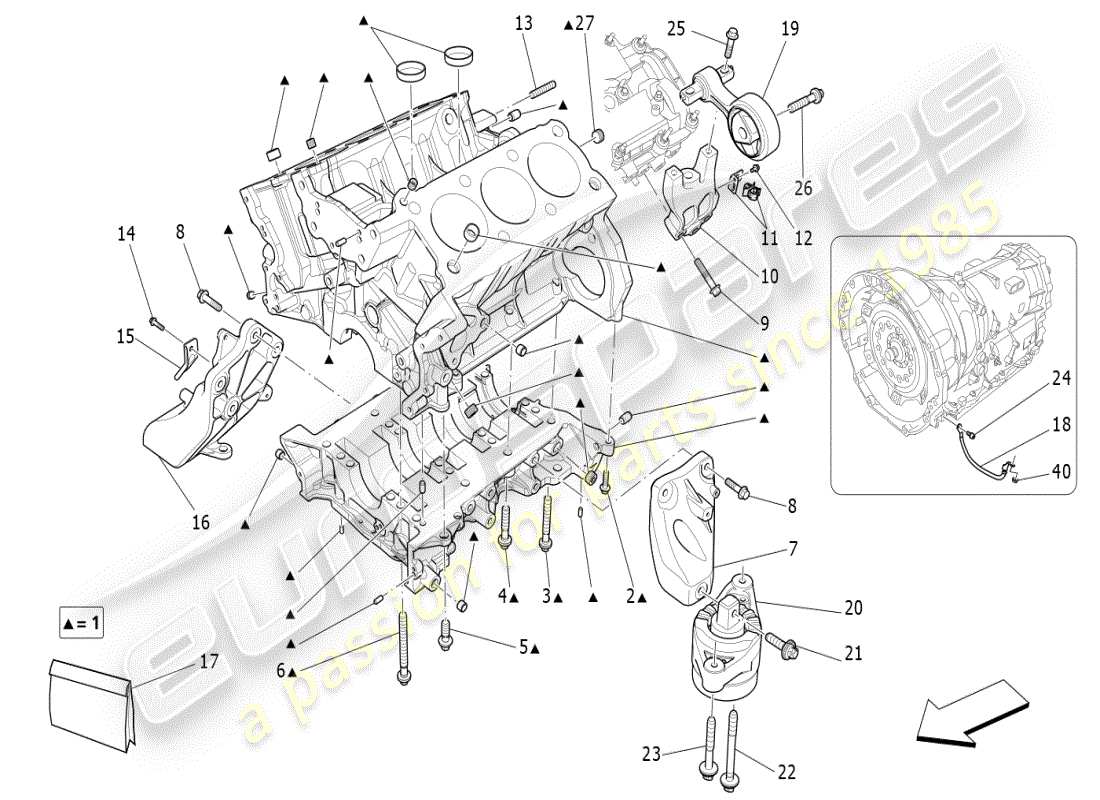 part diagram containing part number 46340801