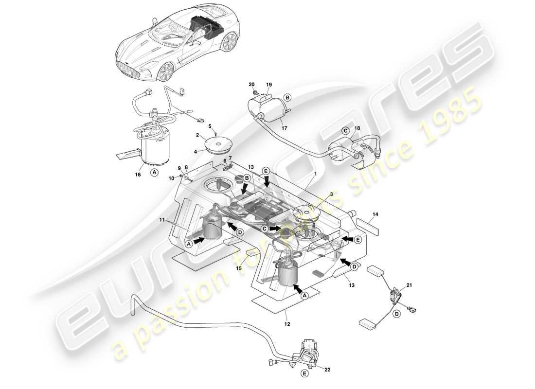 part diagram containing part number ay93-m2d28-ba