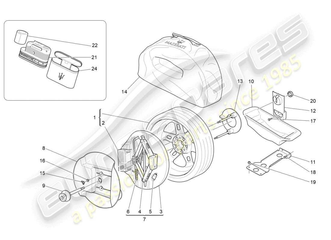 part diagram containing part number 260838