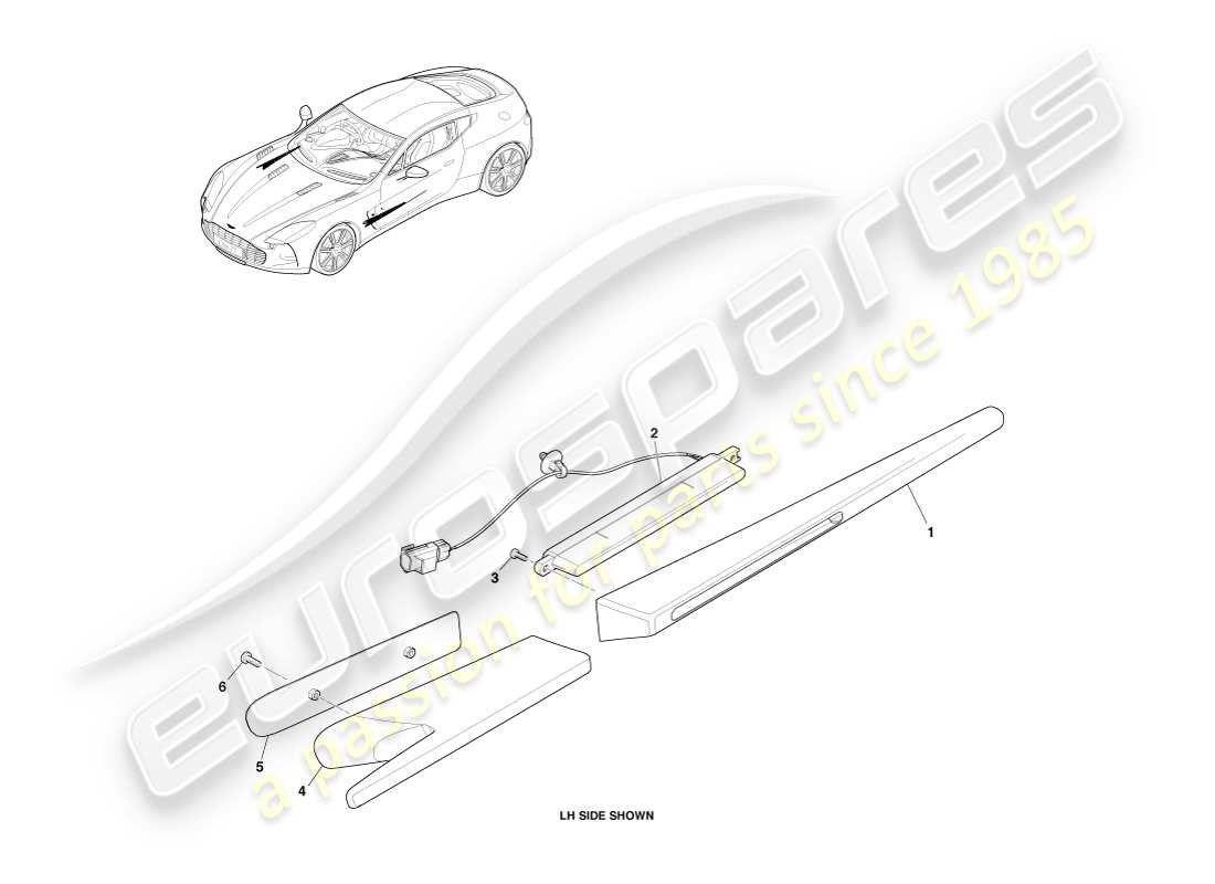 part diagram containing part number dby00263-b
