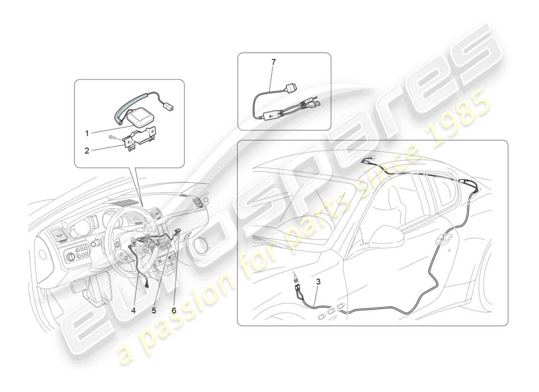a part diagram from the maserati granturismo mc stradale (2011) parts catalogue
