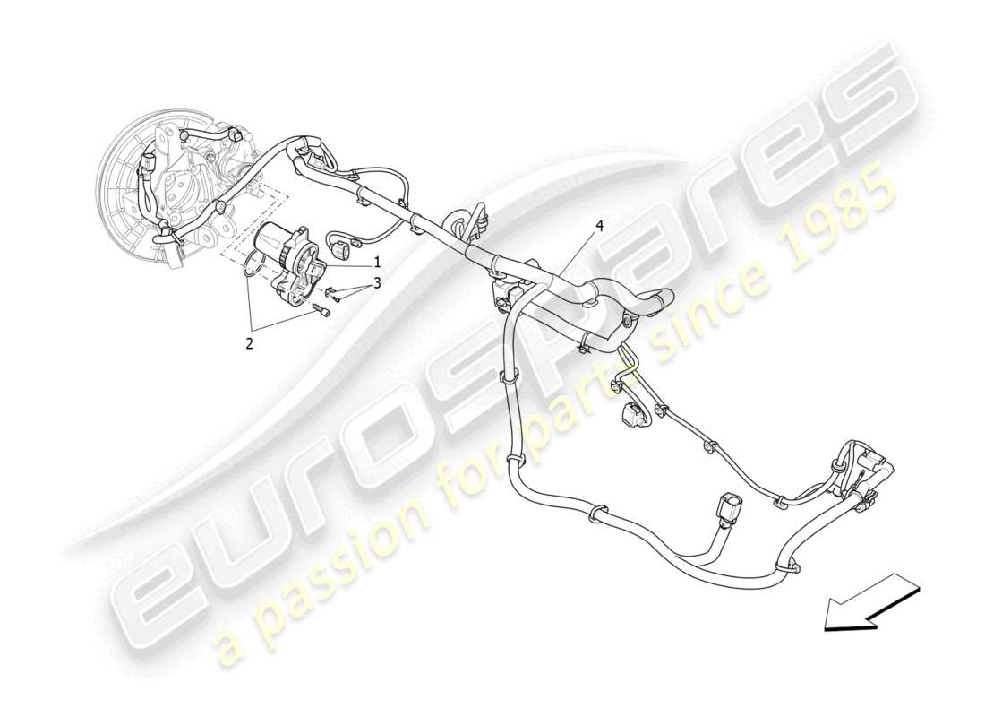 a part diagram from the Maserati Levante Tributo (2021) parts catalogue