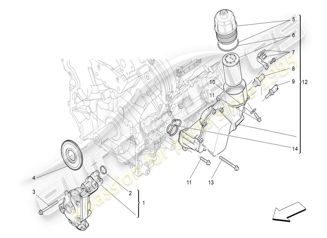 part diagram containing part number 46341783