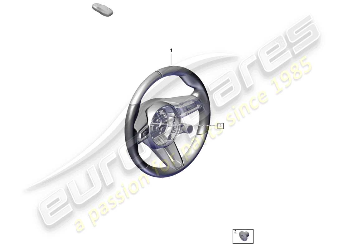 porsche 2020 (992-1 turbo / s) multifunction steering wheel for manual gearbox sport part diagram