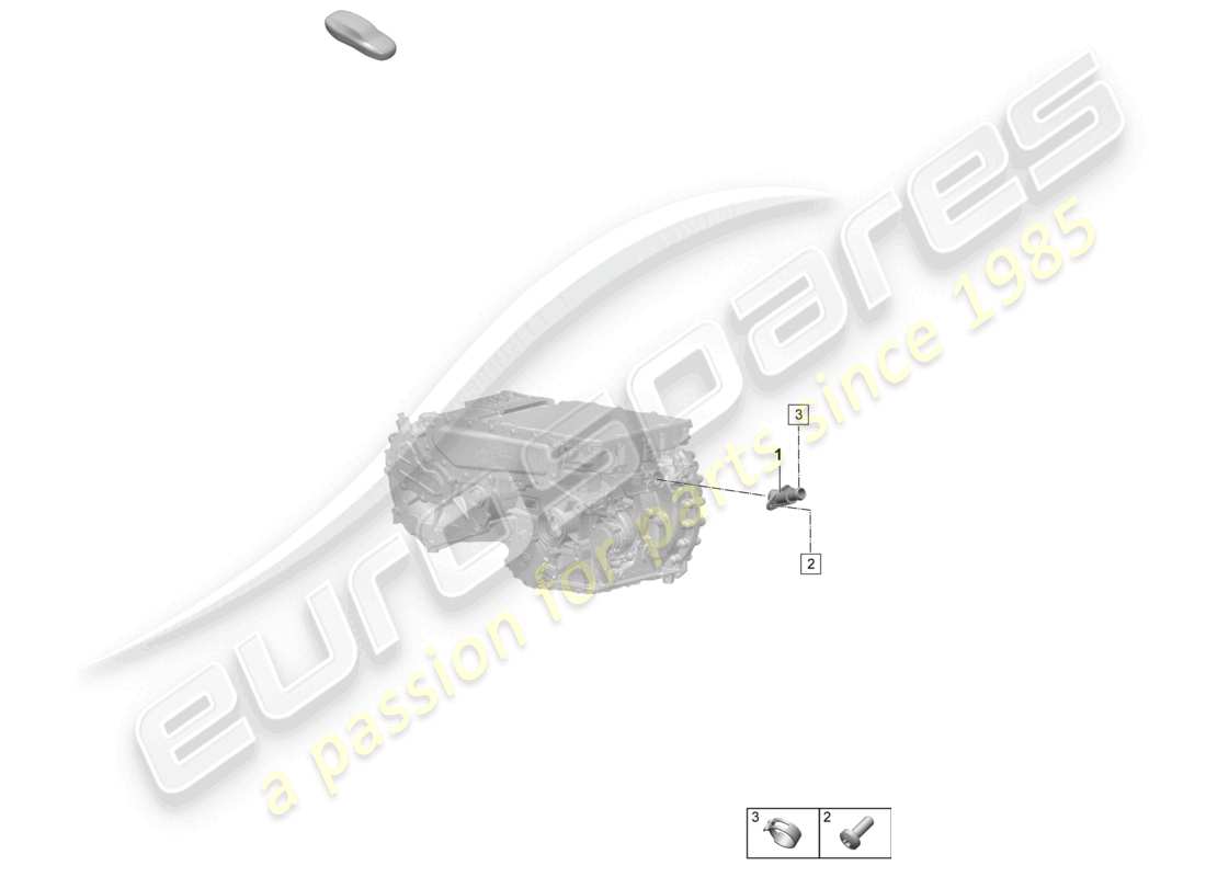 porsche 2024 (macan-e) traction motor for elec. drive macan 4s coolant cooling system rear axle part diagram