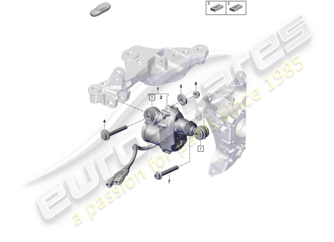 porsche 2025 (992-2) rear wheel steering part diagram