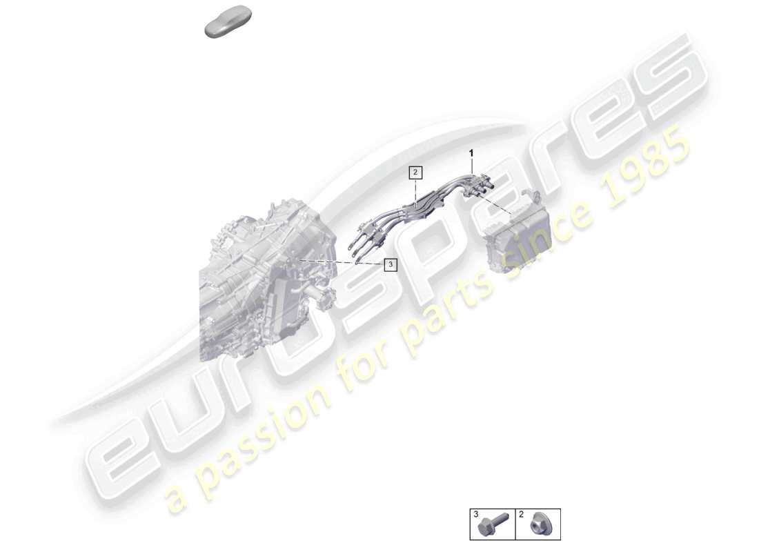 porsche 2025 (992-2) wiring looms electric motor part diagram