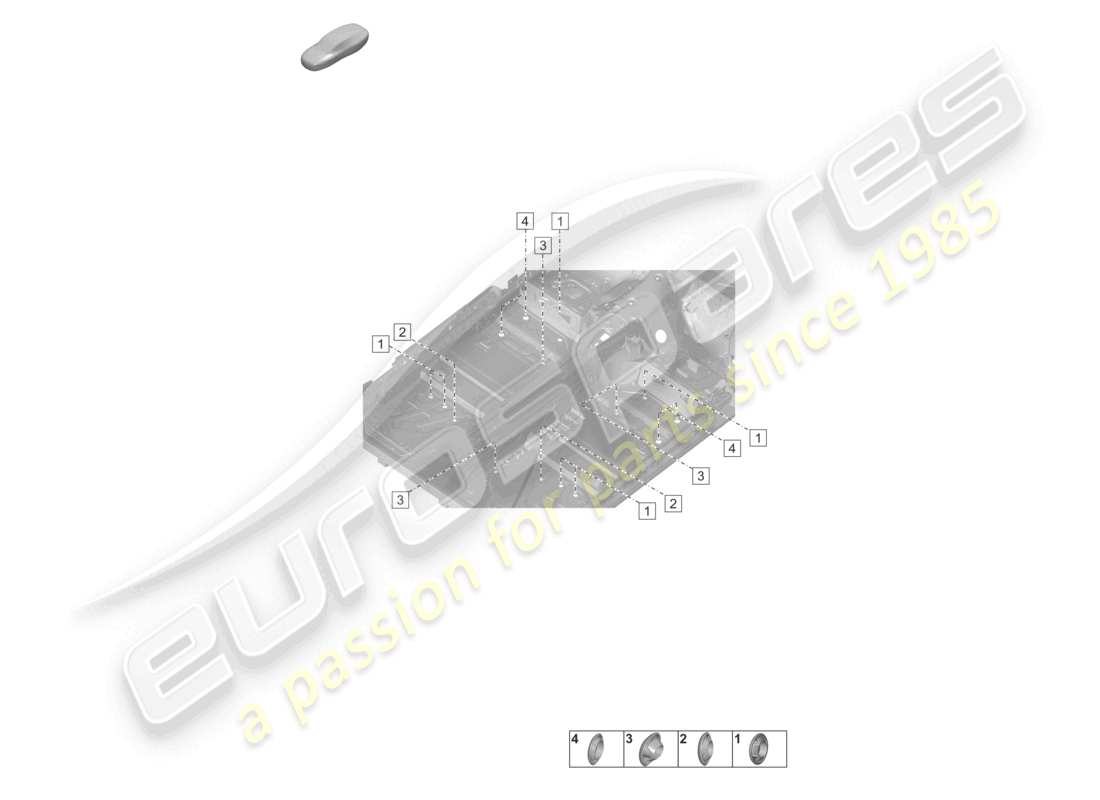 porsche 2024 (992-2 turbo / s) plugs for body inner car body underbody part diagram