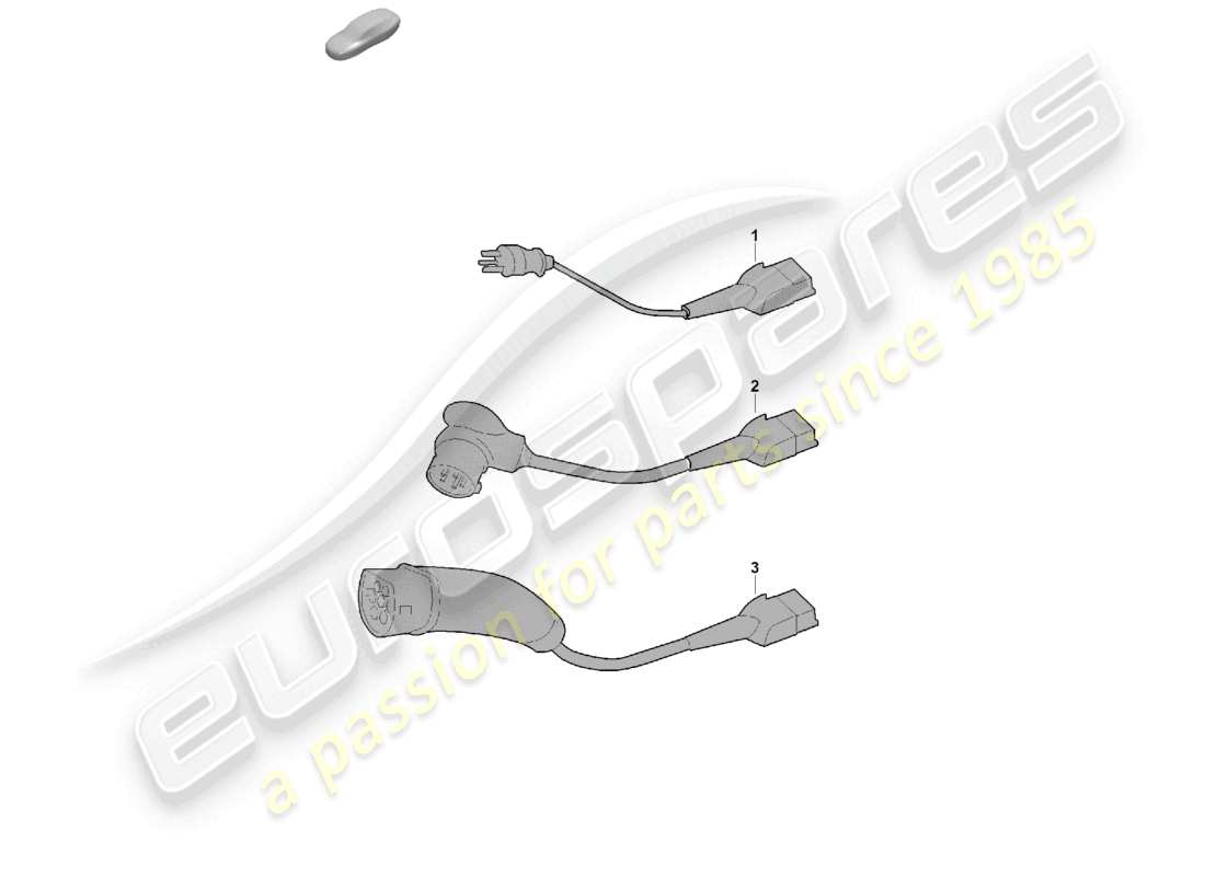 porsche 2023 (cayenne e3 pa) charge cable for mains socket part diagram