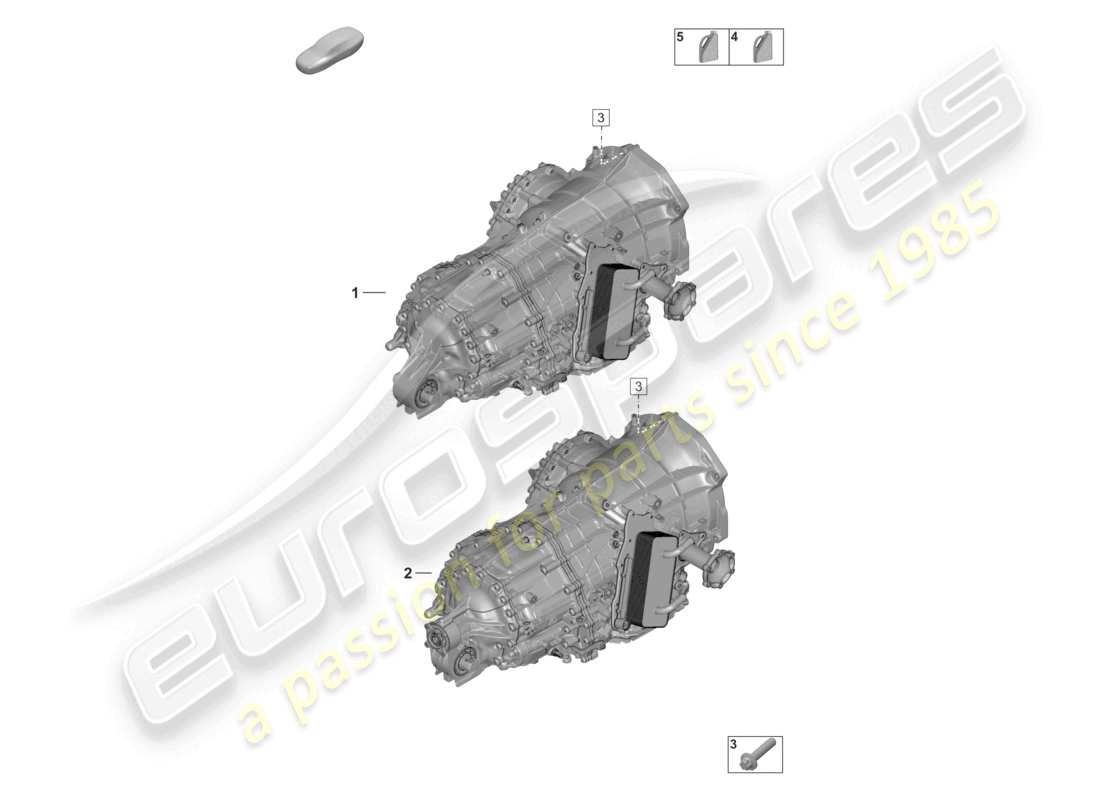 porsche 2026 (992-2) 8-speed dual clutch gearbox - pdk - transmission fluid part diagram