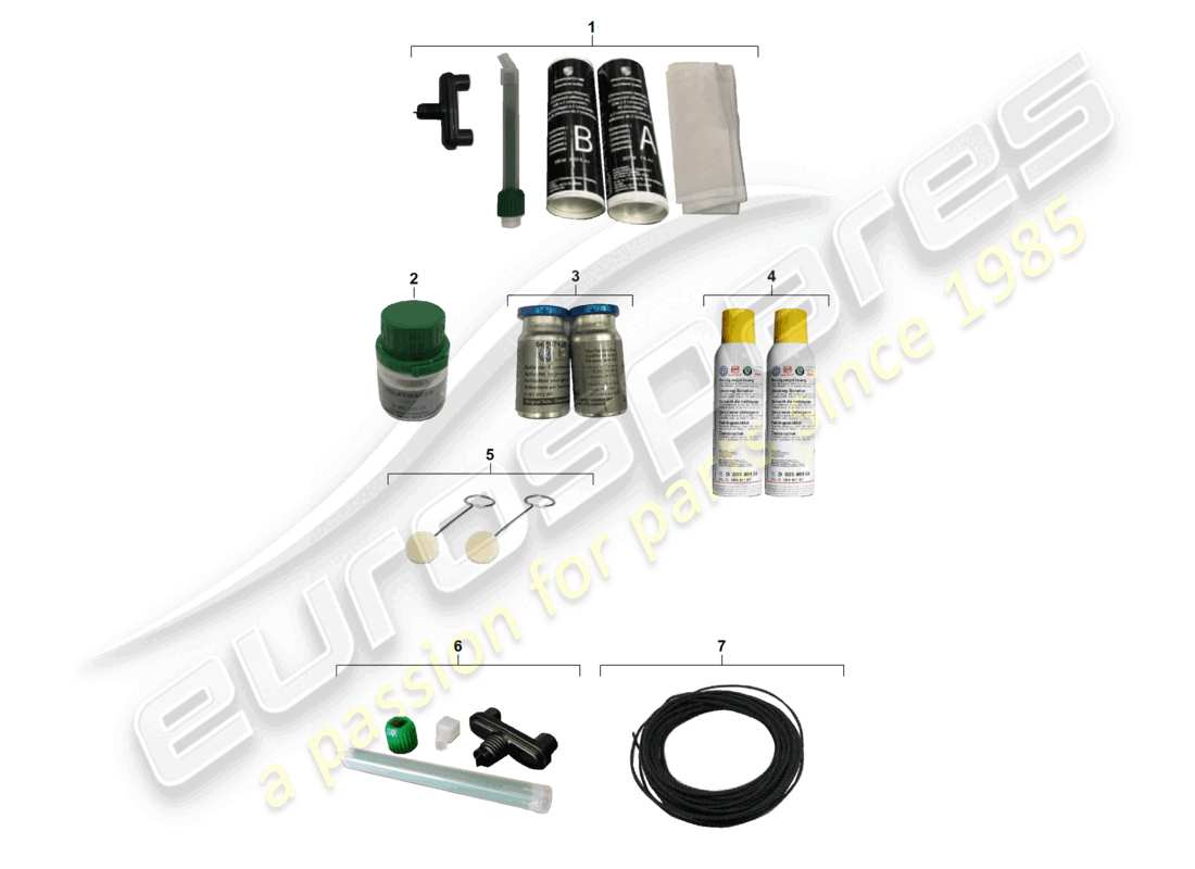 porsche 2020 (taycan 9j1-1) windscreen usa rear window 2 pack body adhesive part diagram